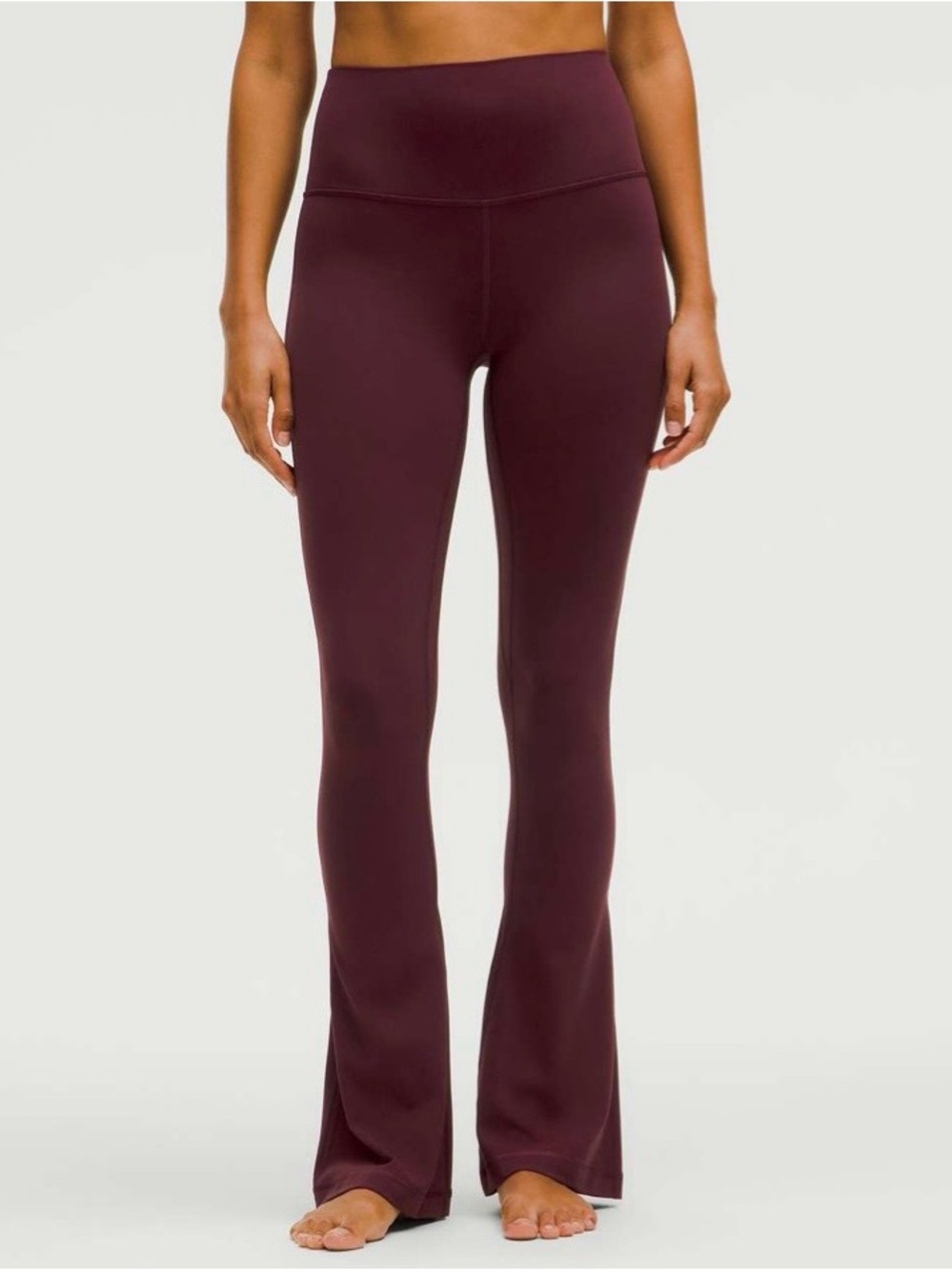 lululemon athletica High-Waist Flare Leg Pants — Deep Wine